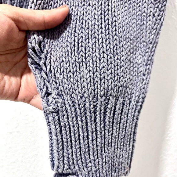 Zara Purple Distressed Knit Sweater L - Picture 9 of 10